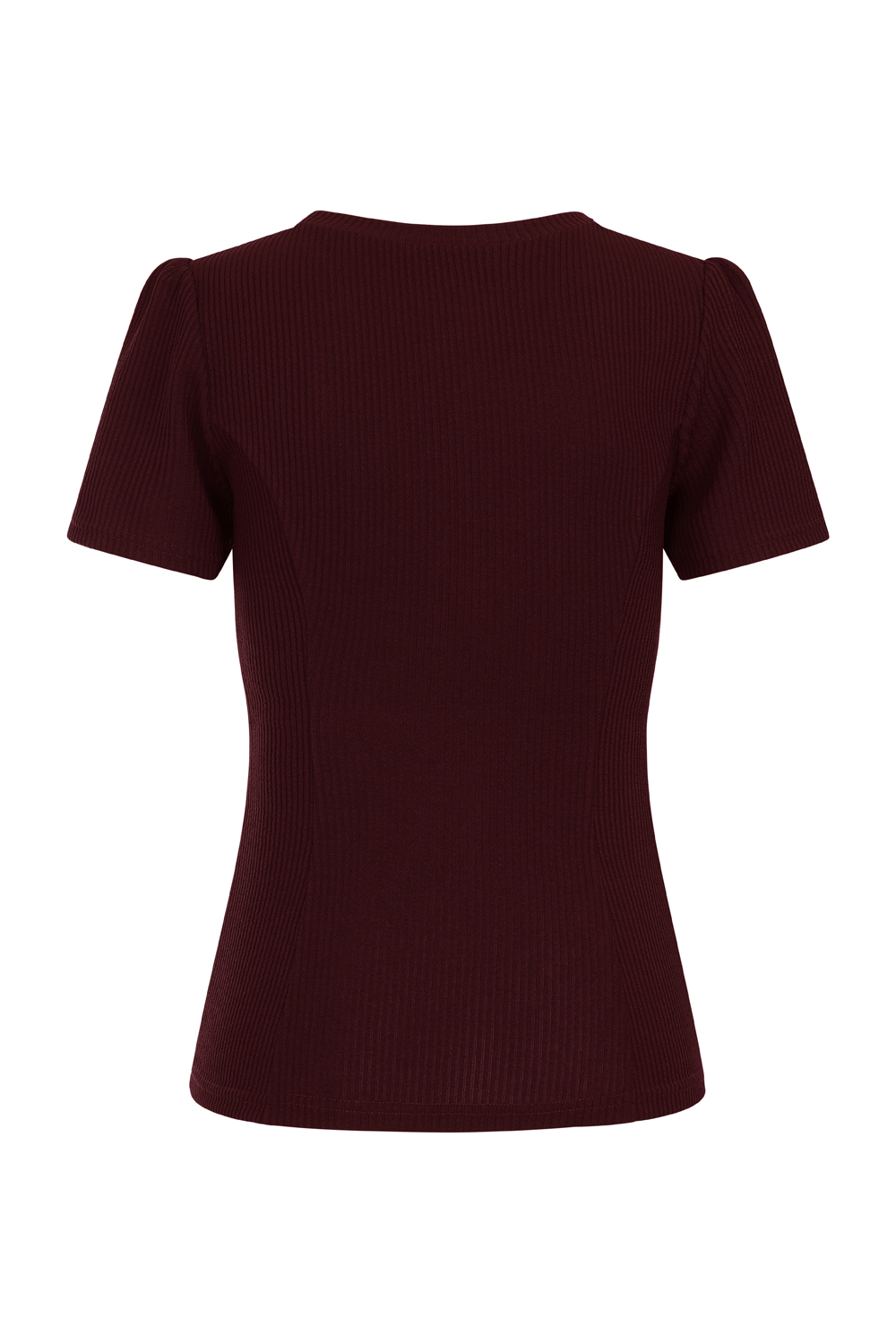 Susan Knitted Top in Burgundy